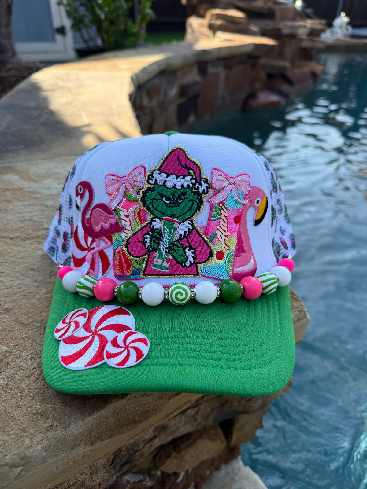 Alani Green Monster Christmas Cap