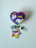90s Rainbow Unicorn Charm Interchangeable Badge Reel