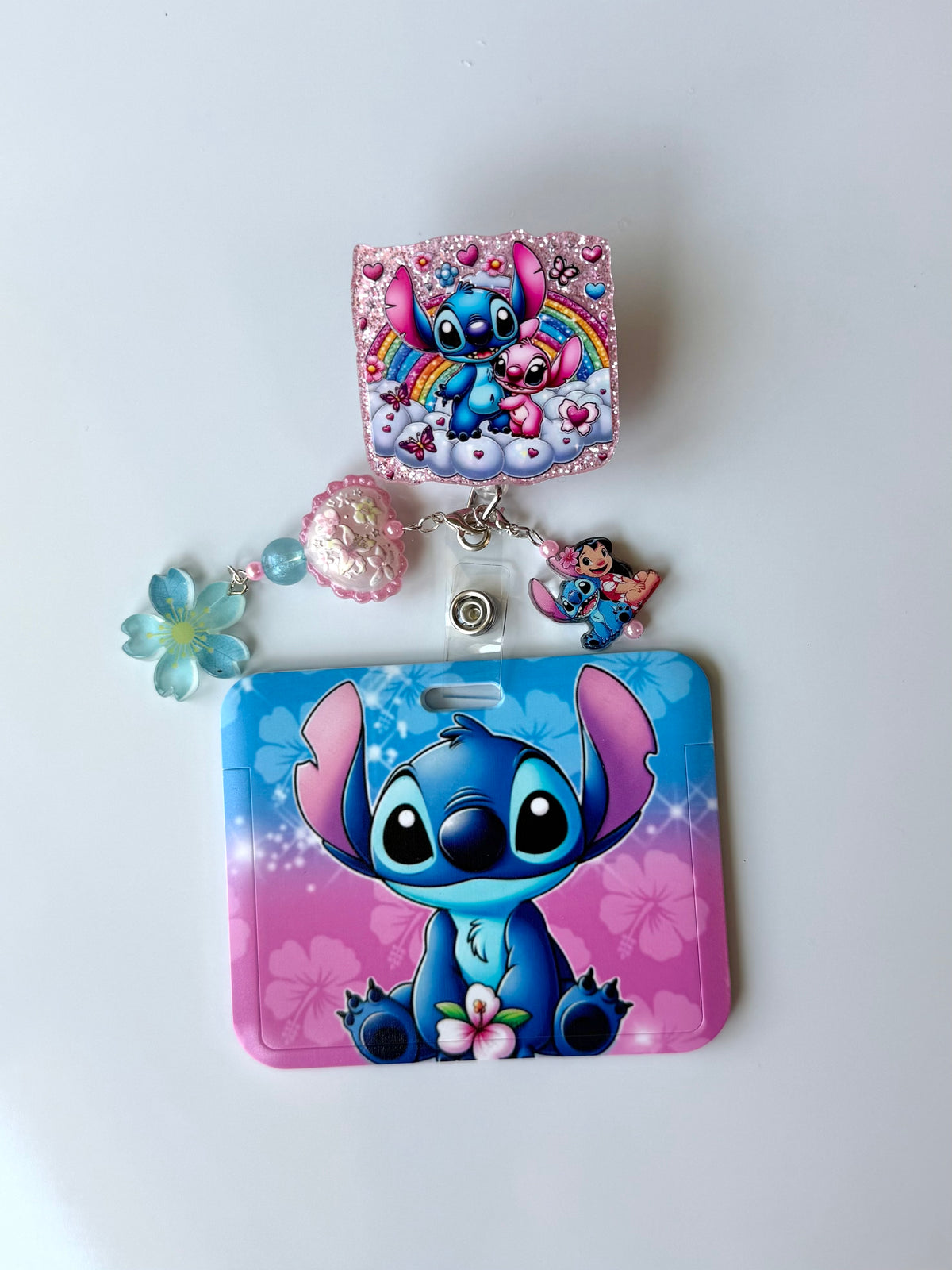 Stitchy Charmed Badge Reel with ID Holder