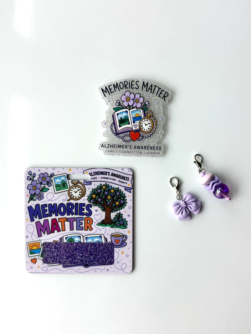 Alzheimer's Awareness Interchangeable Badge Reel Buddy