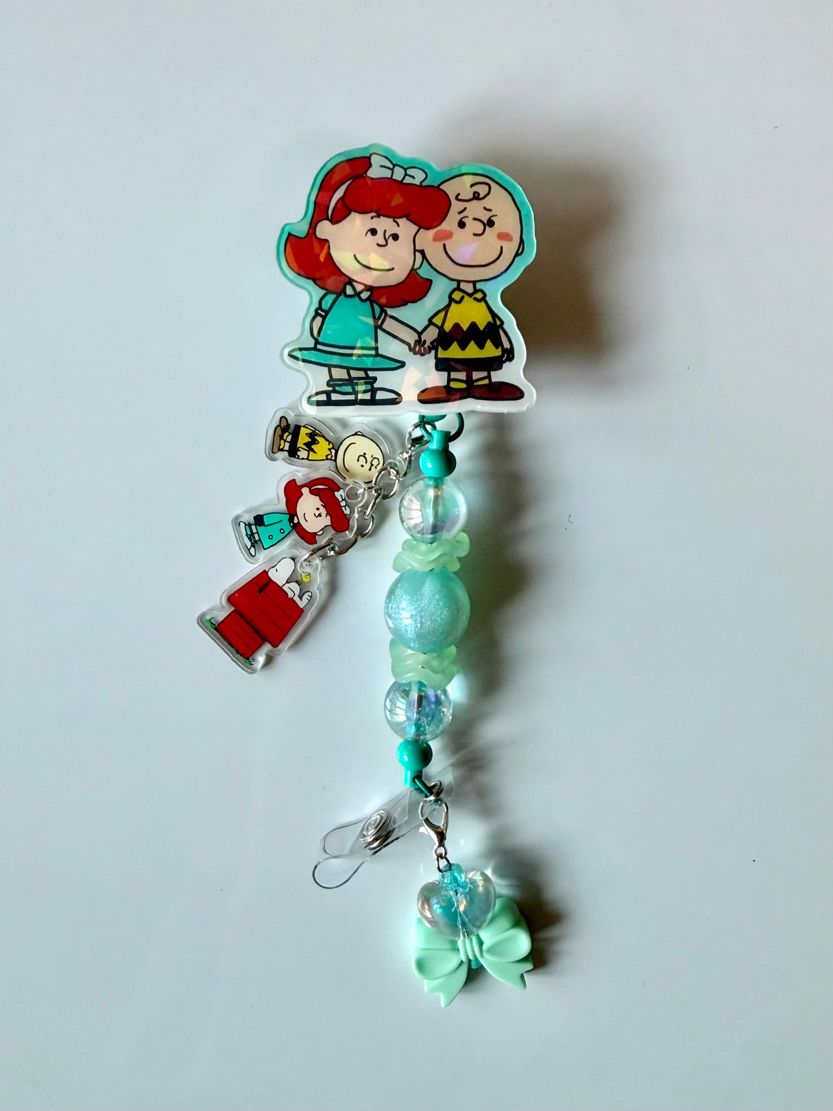 Charlie Brown Beaded Interchangeable Badge Reel
