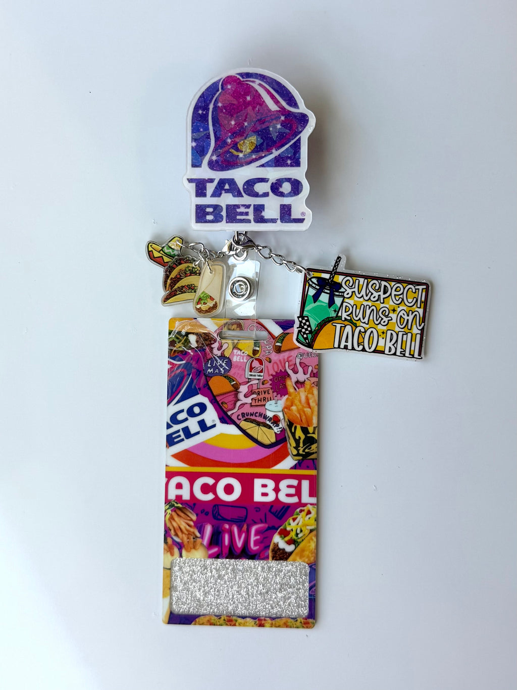 Taco Bell Interchangeable Badge Reel