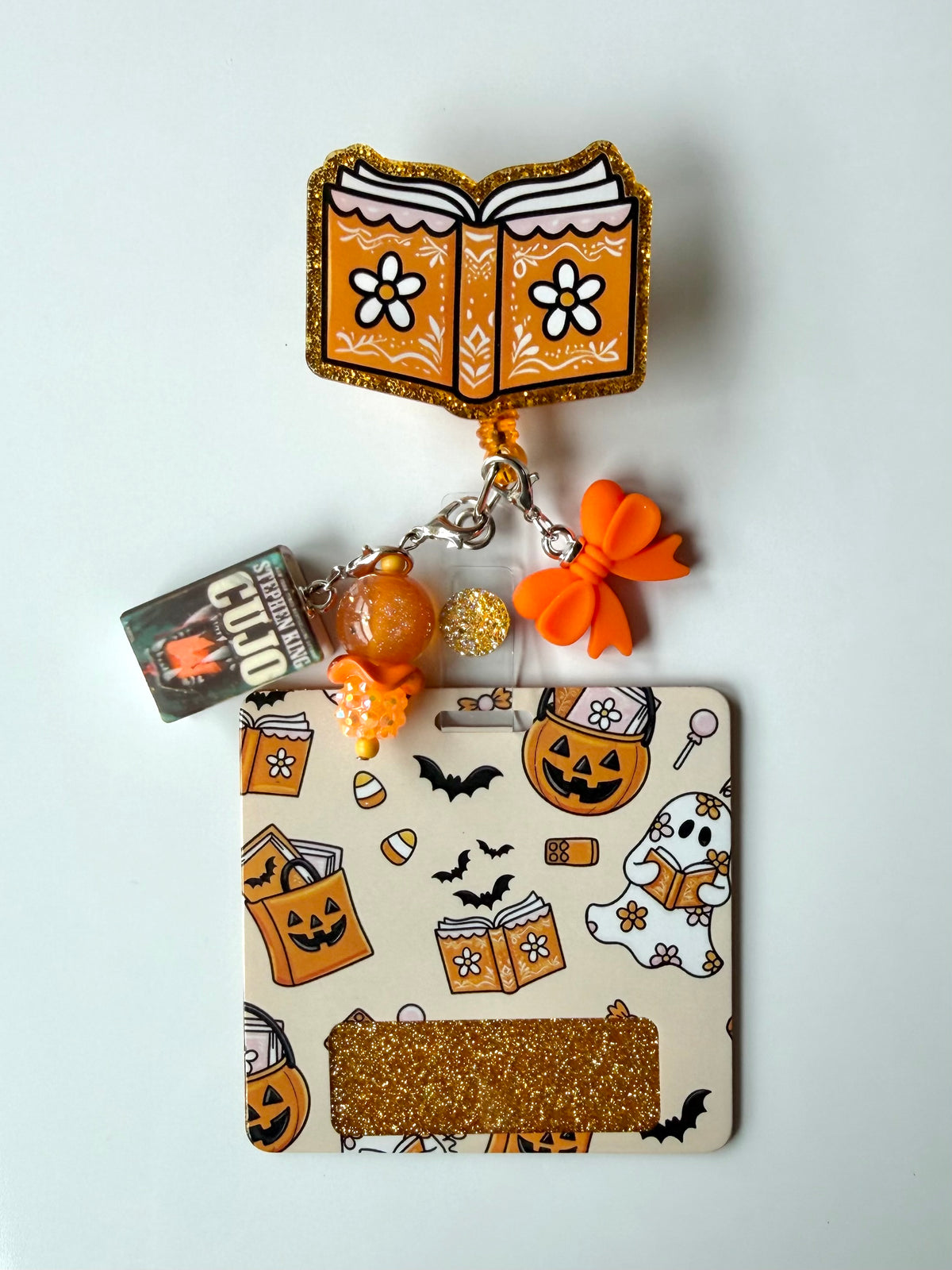 Bookish Halloween Interchangeable Badge Reel Buddy
