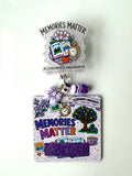 Alzheimer's Awareness Interchangeable Badge Reel Buddy