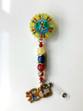 Autism Beaded Interchangeable Badge Reel