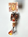 Beauty & the Beast Beaded Interchangeable Badge Reel