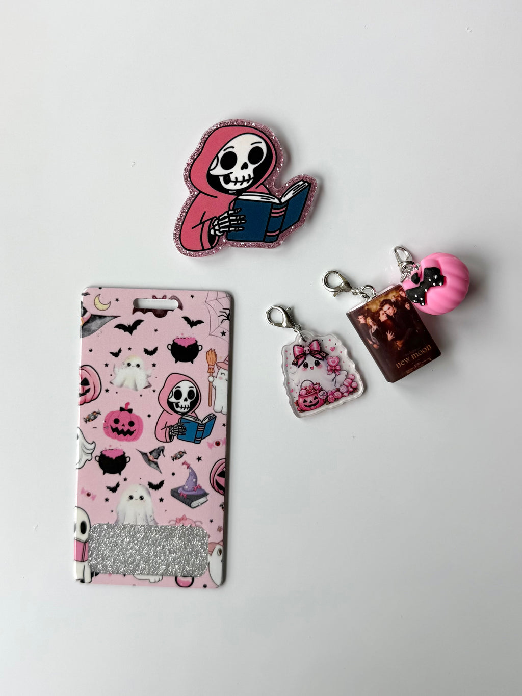 Bookish Skeleton Interchangeable Badge Reel Buddy