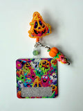 Trippy Halloween Interchangeable Badge Reel Buddy
