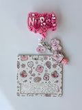 Pink Nurse Interchangeable Badge Reel