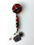 Spidey Beaded Interchangeable Badge Reel