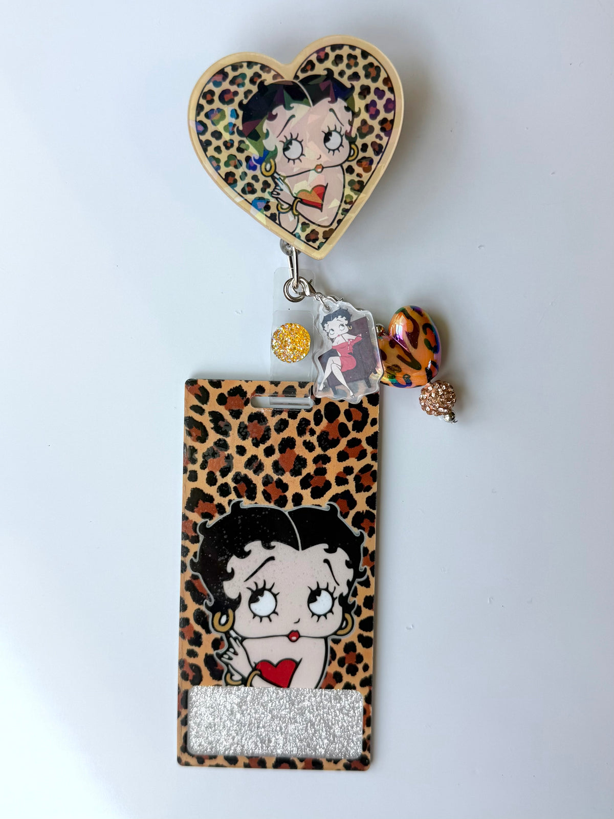 Leopard Boop! Interchangeable Badge Reel