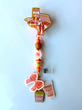Whataburger Beaded Interchangeable Badge Reel