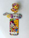 90s Rainbow Pets Interchangeable Badge Reel Buddy