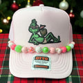 Green Monster on the Beach Cap (Pink)
