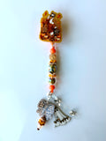 Fall Goose Beaded Interchangeable Badge Reel