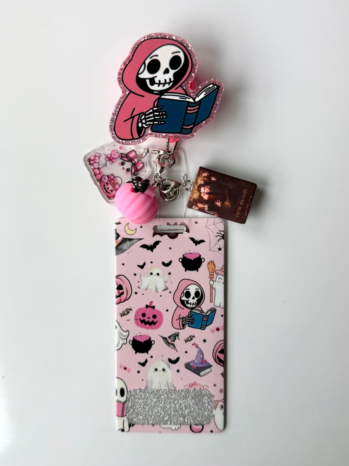 Bookish Skeleton Interchangeable Badge Reel Buddy