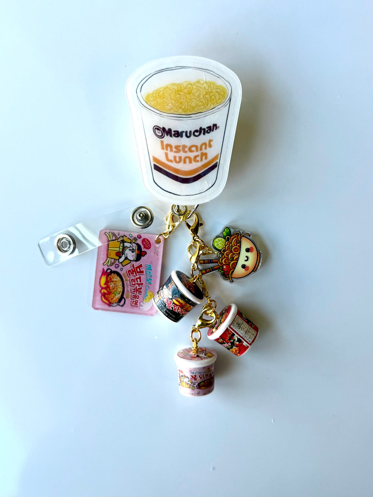 Ramen Charm Interchangeable Badge Reel