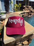 Howdy Maroon Cap