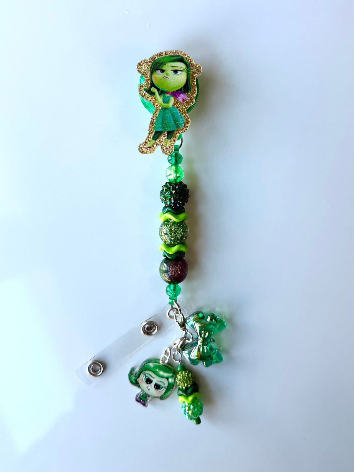 Disgust Beaded Interchangeable Badge Reel