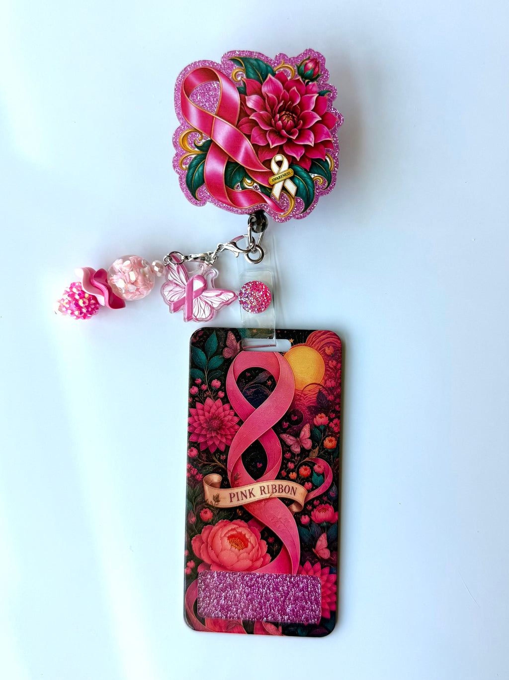 Breast Cancer Awareness Interchangeable Badge Reel Buddy