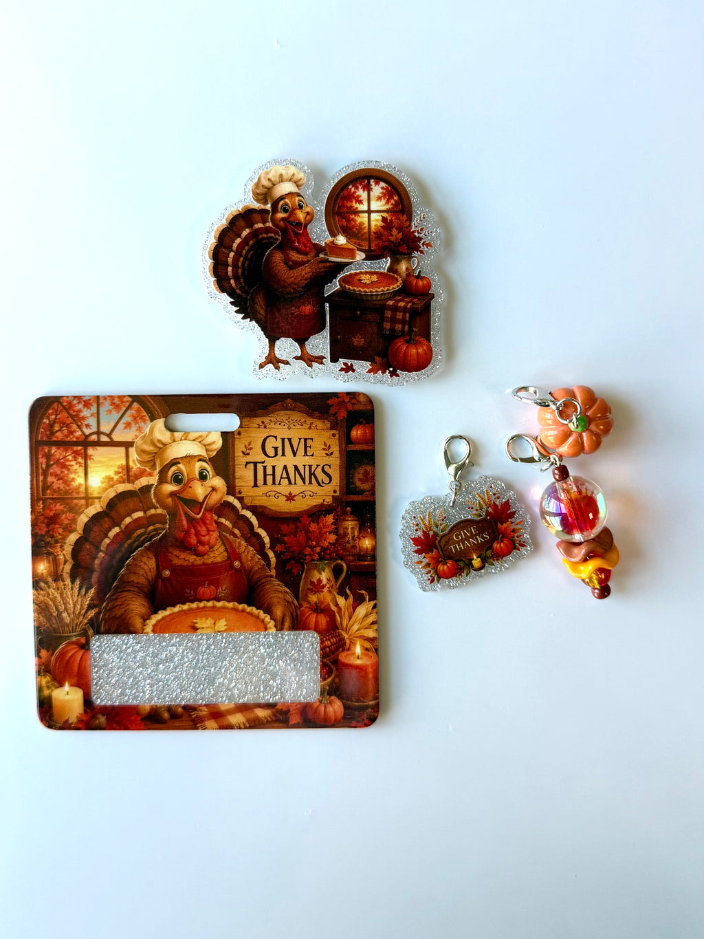 Thanksgiving Interchangeable Badge Reel Buddy