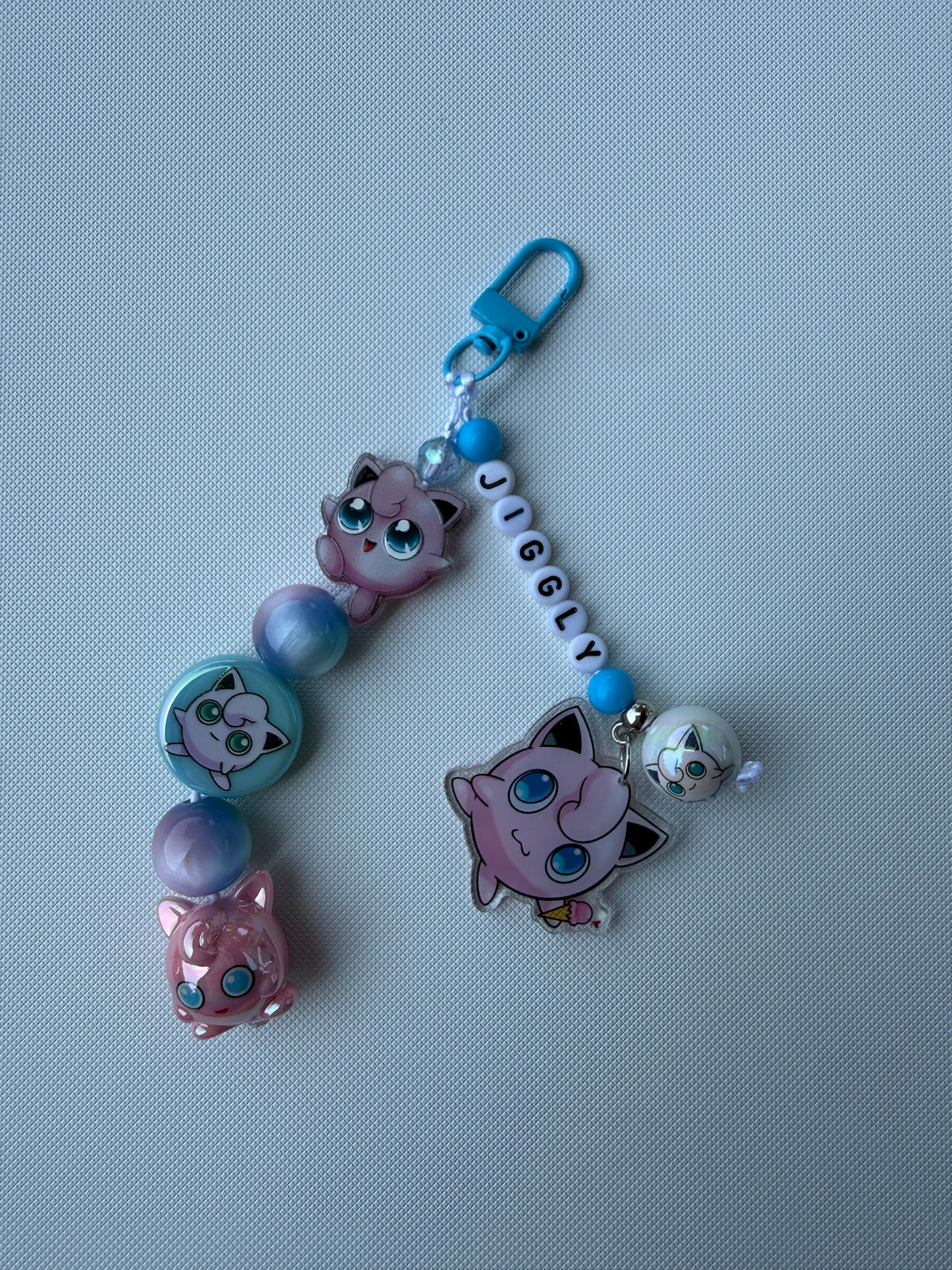 Blue Jigglypuff Binder/Bag Charm