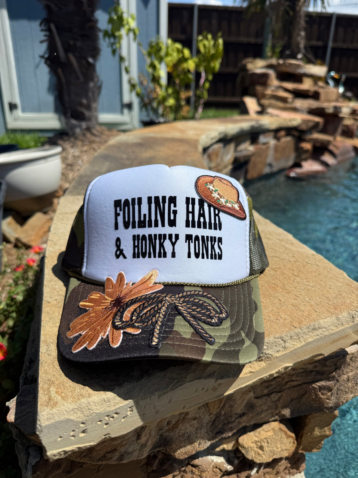 Foiling Hair and Honky Tonks Cap