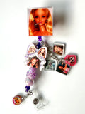 Funny BarbieBeaded Interchangeable Badge Reel