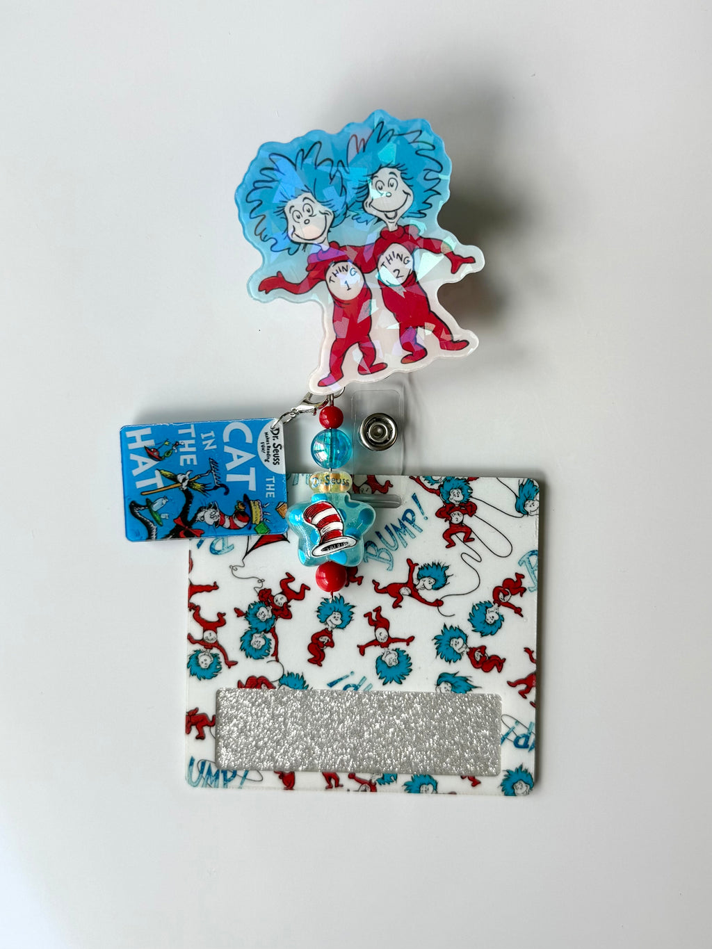 Thing 1 & Thing 2 Interchangeable Badge Reel Buddy