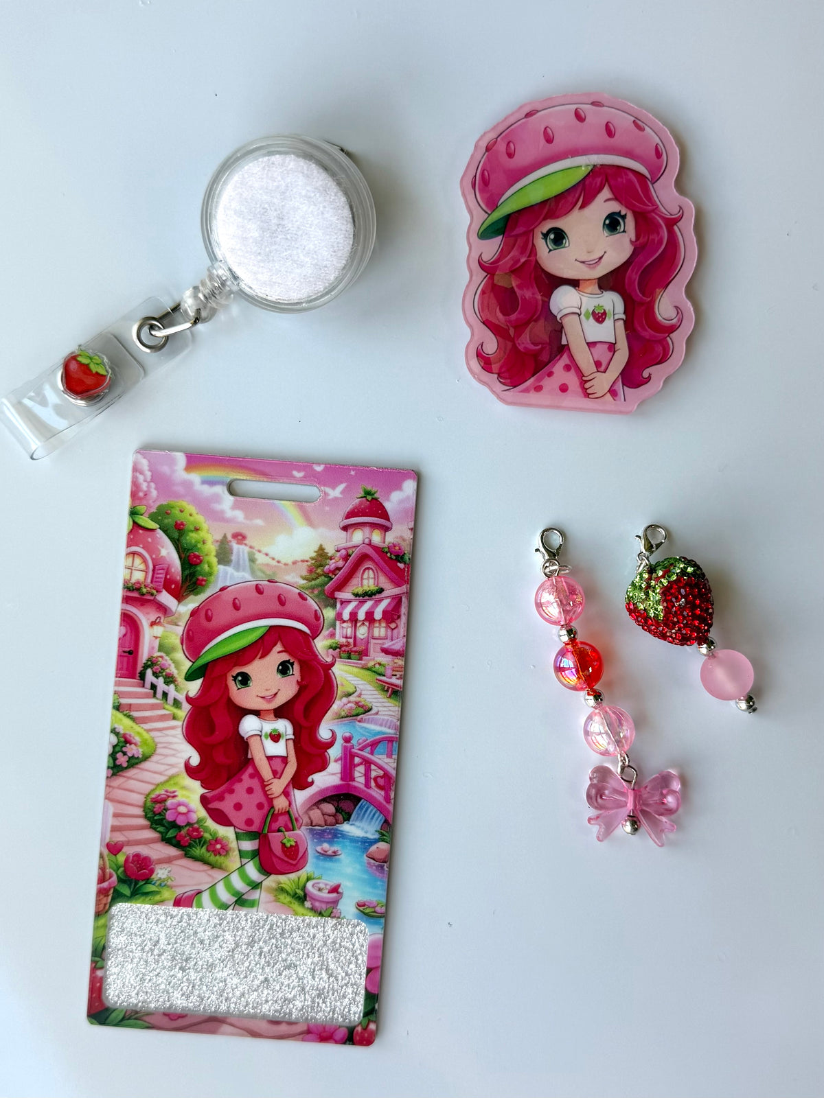 Strawberry Shortcake Interchangeable Badge Reel