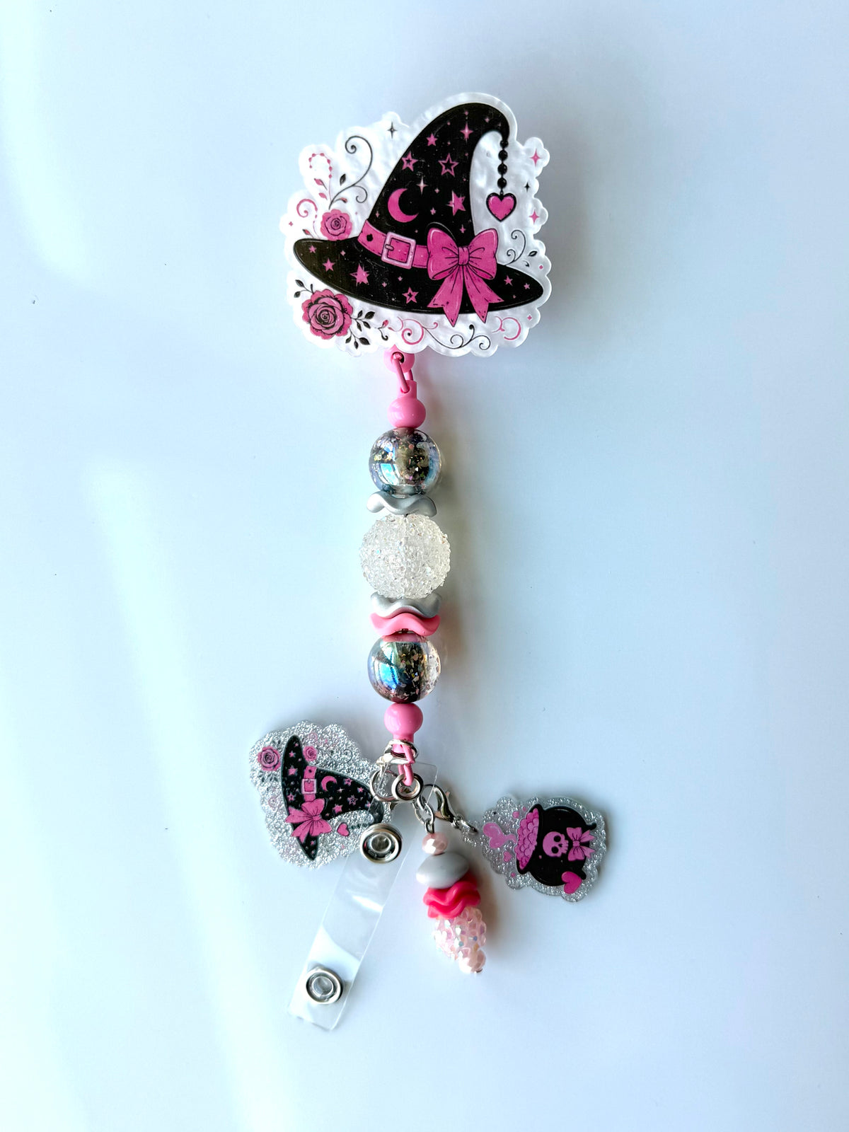 Witch's Hat Beaded Interchangeable Badge Reel