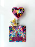 90s Rainbow Heart Interchangeable Badge Reel Buddy