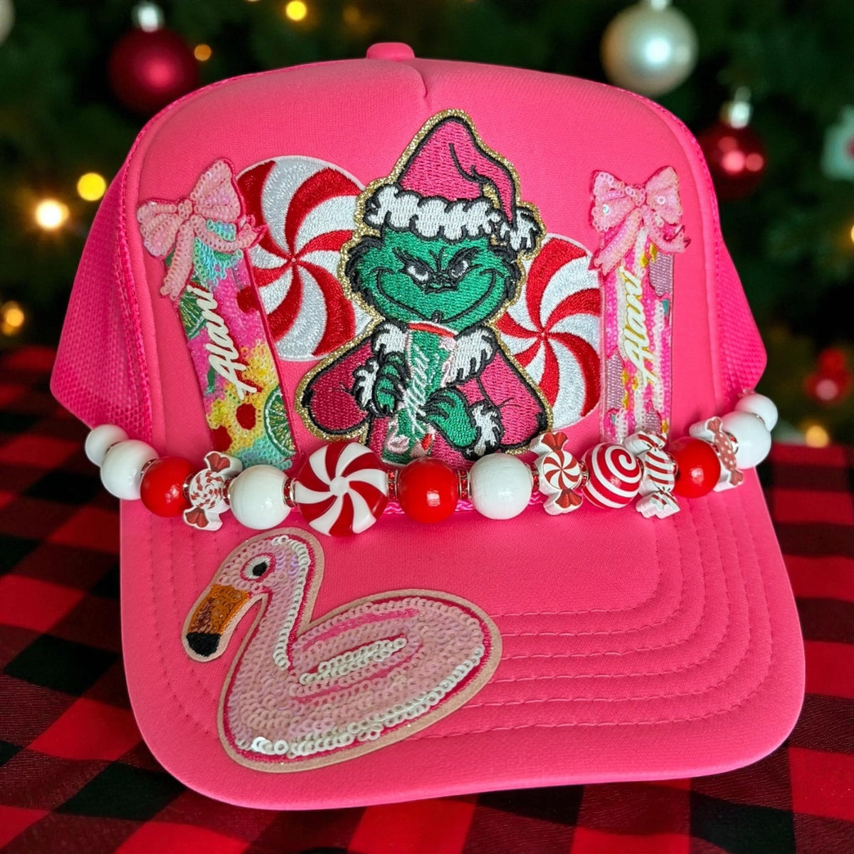 Green Monster Alani Christmas Cap