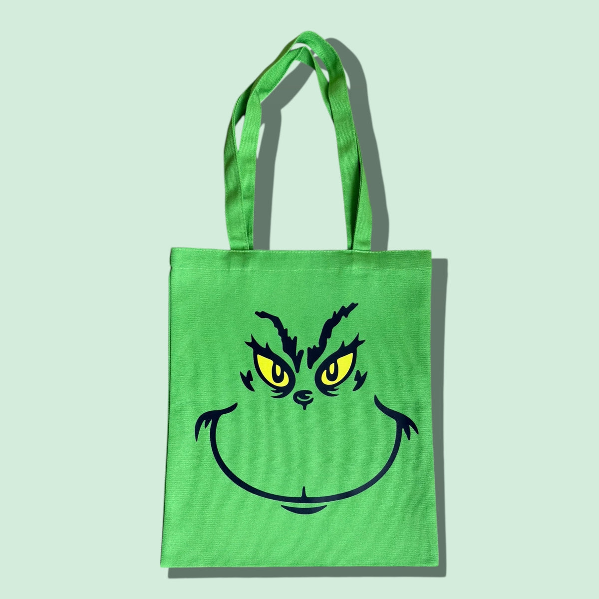 Green Monster Face Tote Bag
