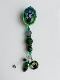 Villain Mal Beaded Interchangeable Badge Reel