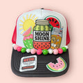 Red, White & Black Watermelon Moonshine Trucker Hat